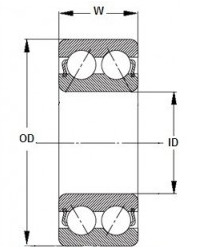 Rodamientos 40BG05S2G - 2DS del acondicionador de aire de NACHI usado para MITSUBISHI 0